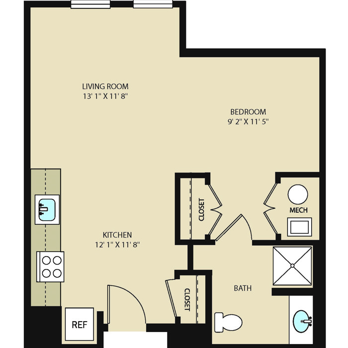 SA - Studio, 1 BA