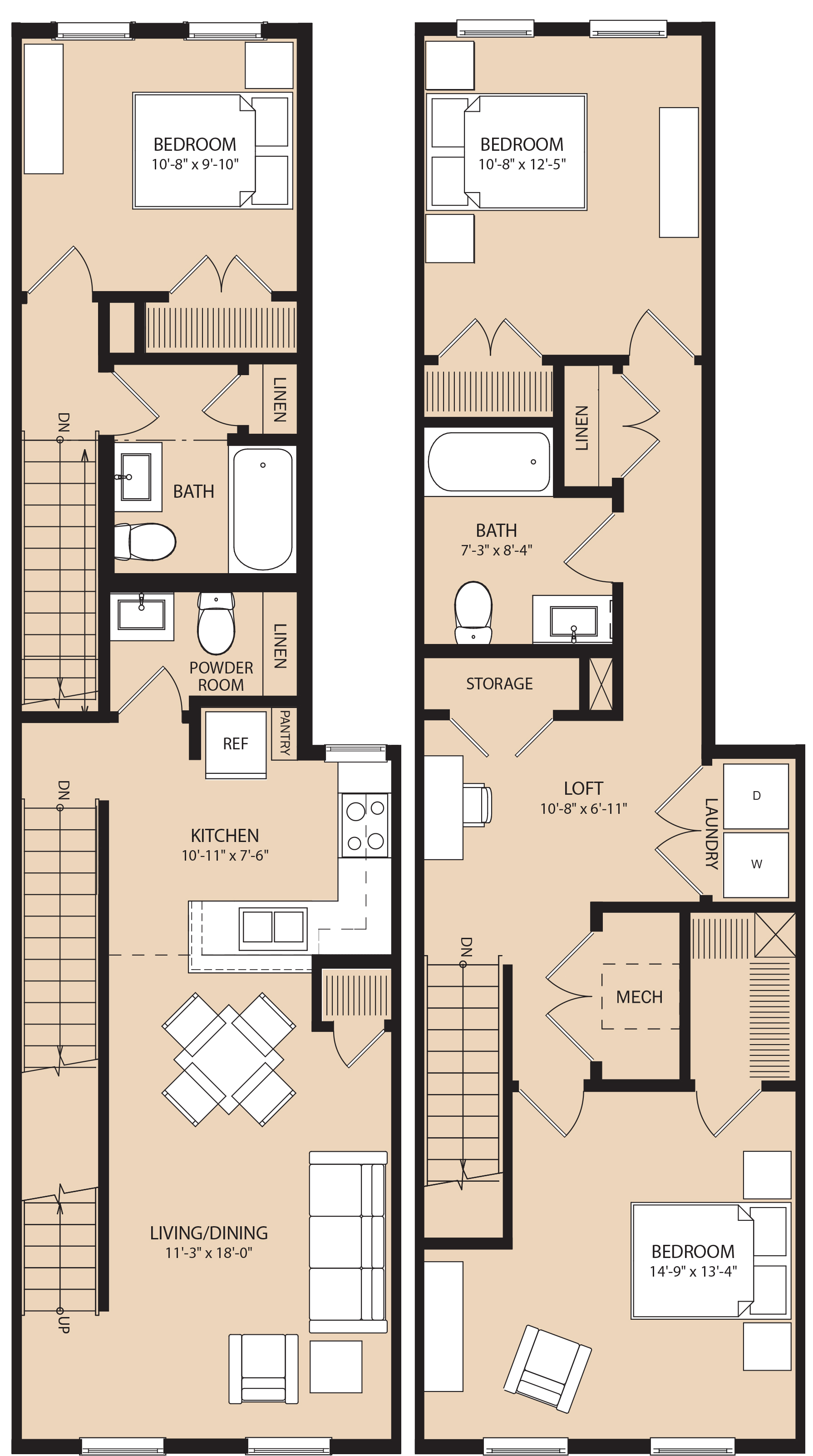 Brownstones At Diamond Street The Brownstones 3026 2nd And 3rd Floor