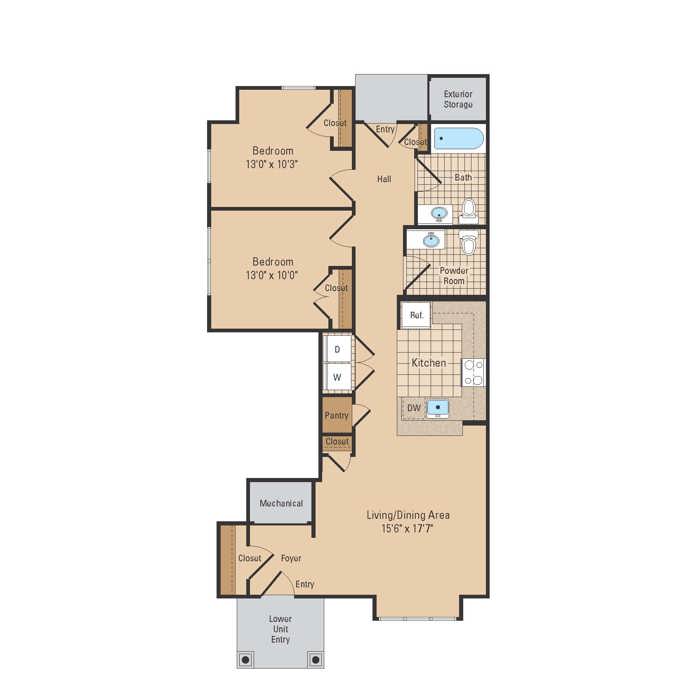 2 Bedroom