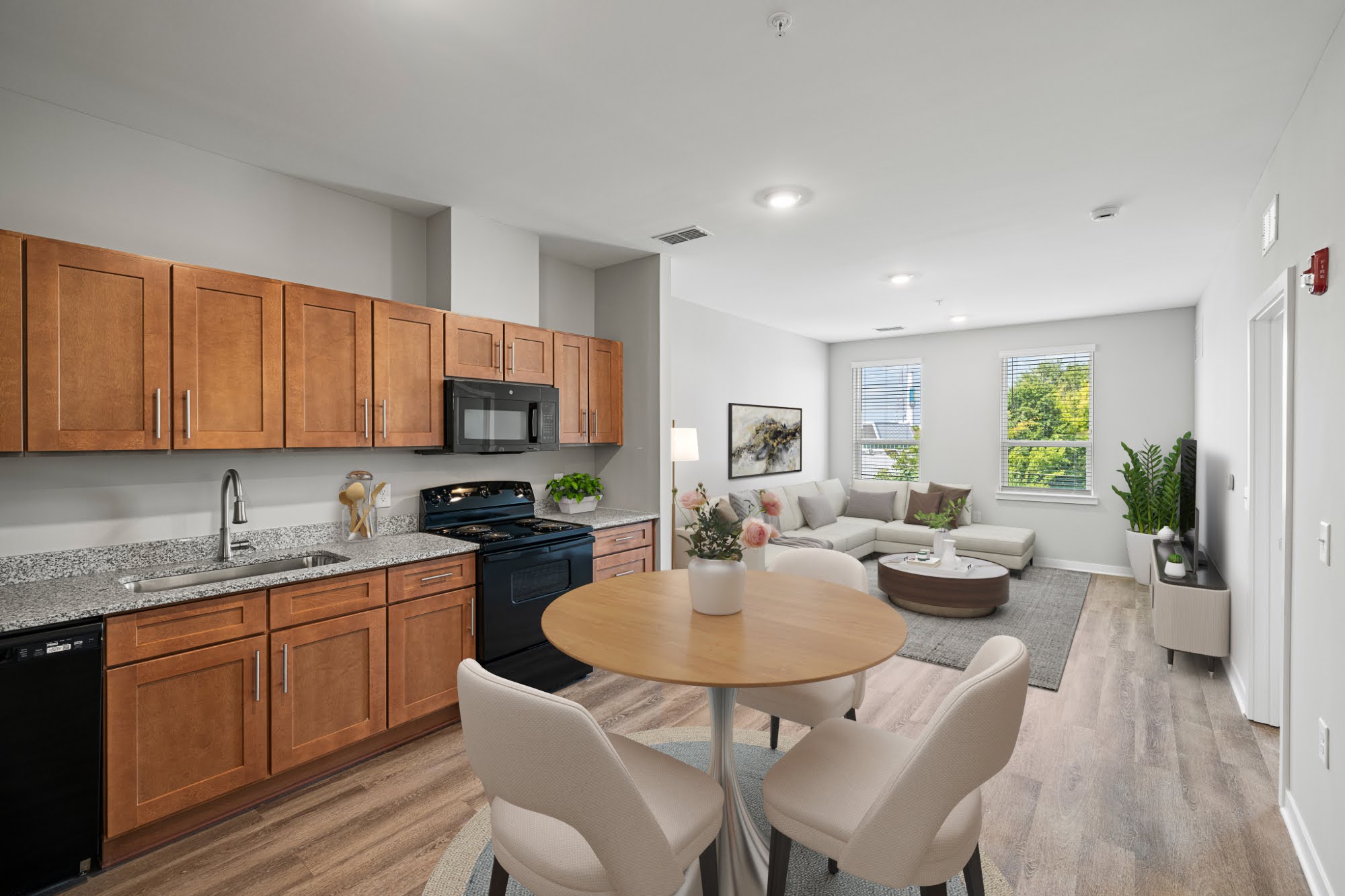 Pennrose Mcauley Station 15 1BR KITCHEN DINING LIVING Final (1)