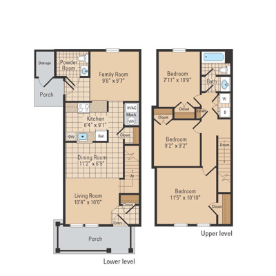 3 Bed 1.5 Bath