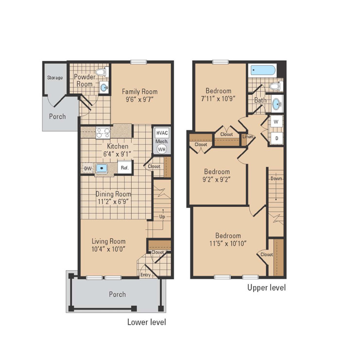 3 Bed 1.5 Bath
