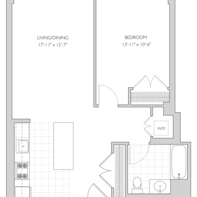 1 Bed 1 Bath