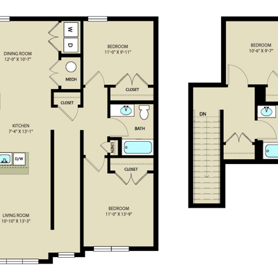 3 Bed 2 Bath