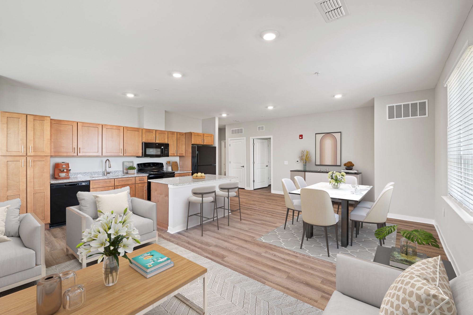 Pennrose Mcauley Station 20 2BR LIVING DINING KITCHEN Final