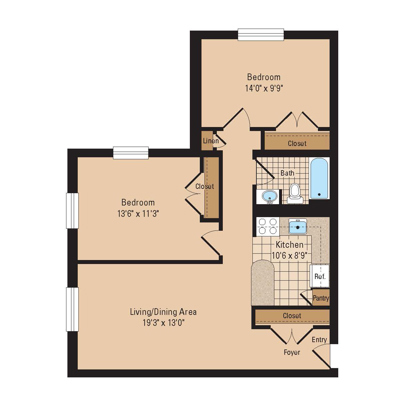 2 Bedroom