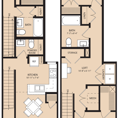The Brownstones 3026 2nd and 3rd Floor