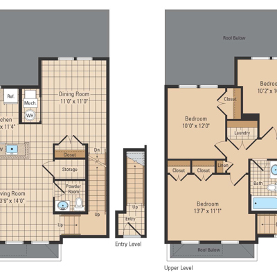 3 Bed 1.5 Bath