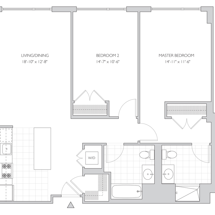 2 Bed 2 Bath C