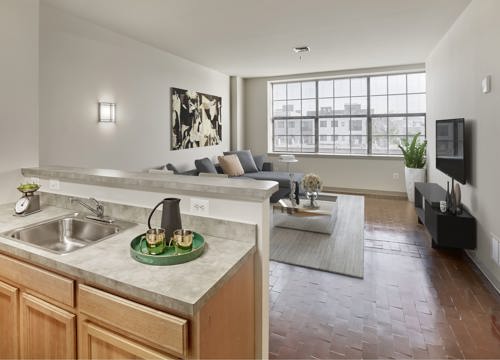 Lofts Kitchen to Living Room
