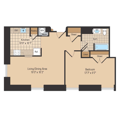 1 Bedroom (B)