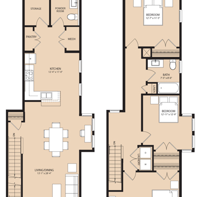 The Brownstones 3101 2nd & 3rd Floor