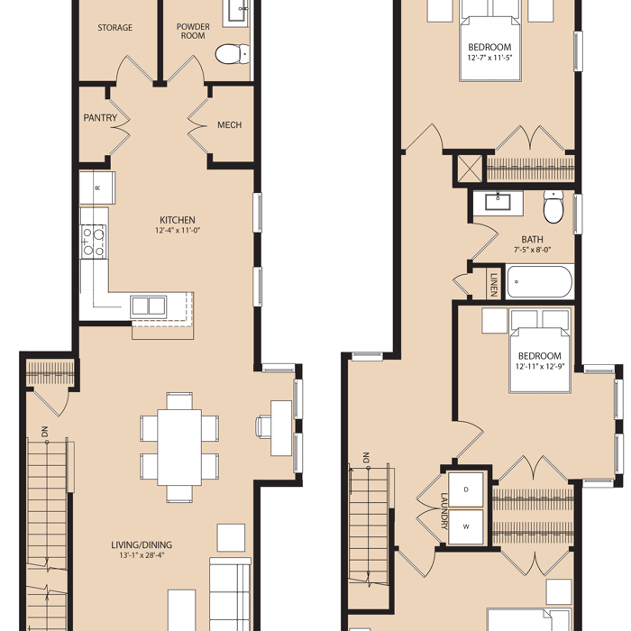 The Brownstones 3101 2nd & 3rd Floor