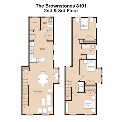 The Brownstones 3101 2nd & 3rd Floor