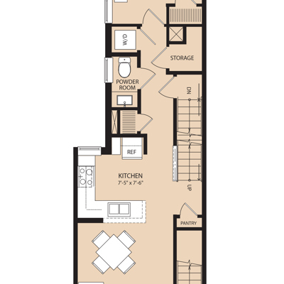 The Brownstones 3020 1st Floor