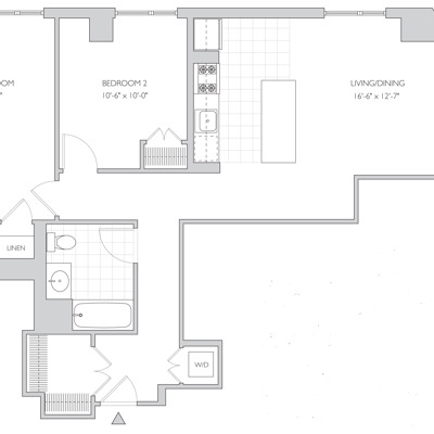 2 Bed 2 Bath
