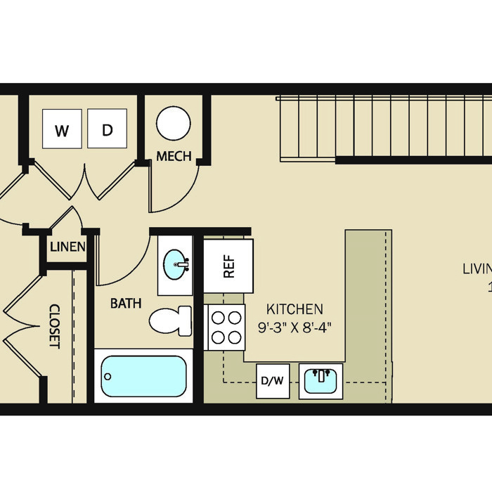 1 Bed 1 Bath