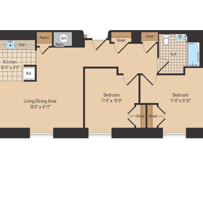 2 Bedroom