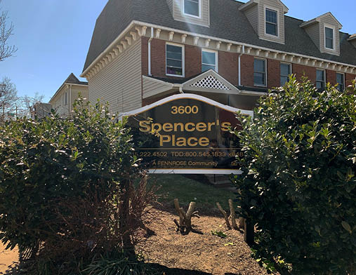 Spencers Place Sign