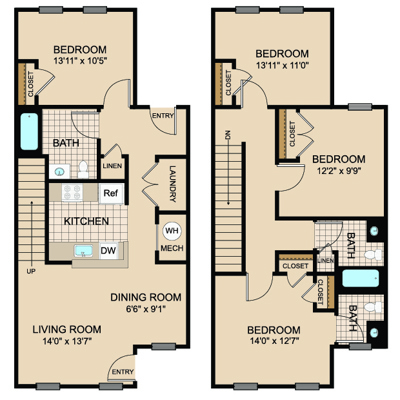 4 Bed 2.5 Bath