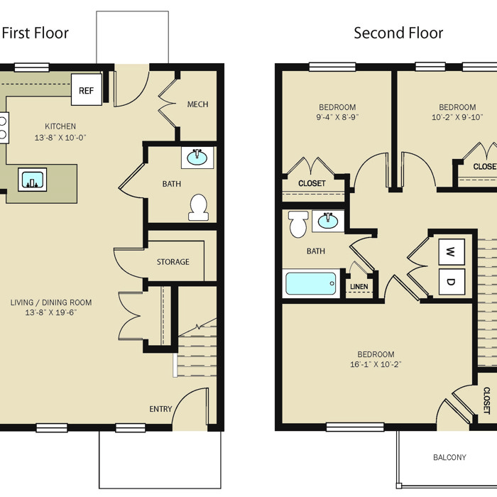 3 Bed 1.5 Bath