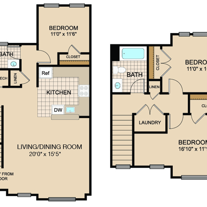 3 Bed 1.5 Bath