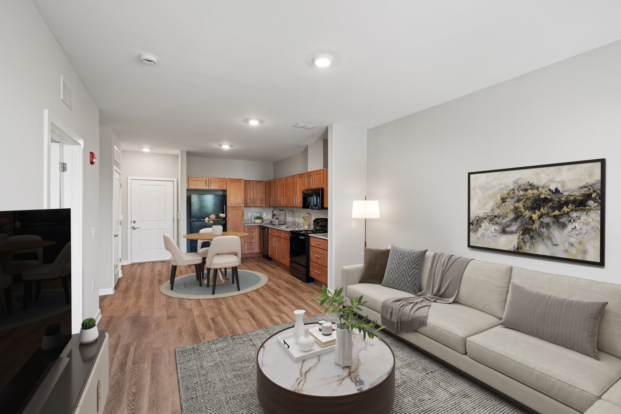 Pennrose Mcauley Station 16 1BR KITCHEN DINING LIVING Final (1)