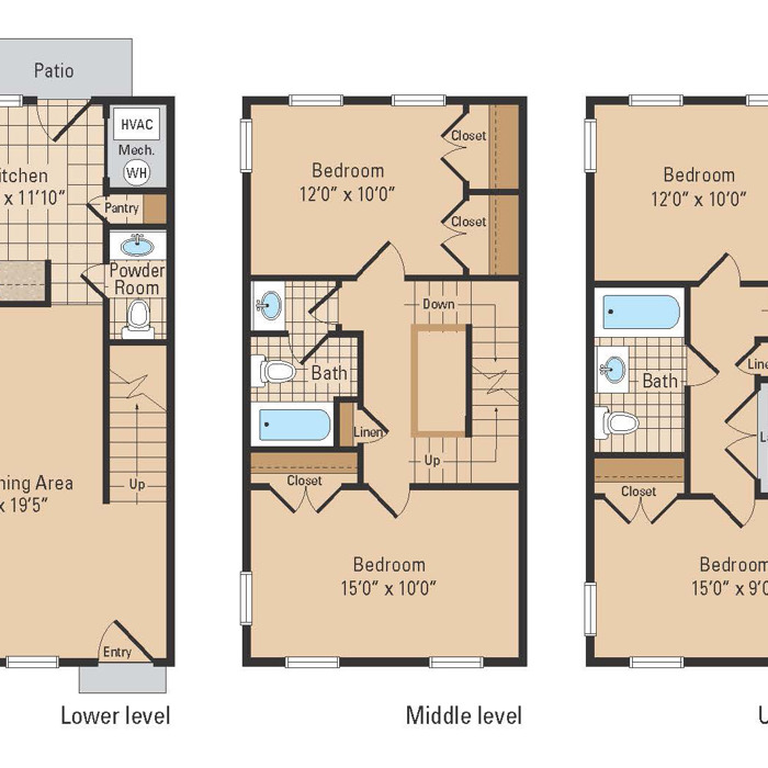 Martin Luther King Four Bedroom Floorplan