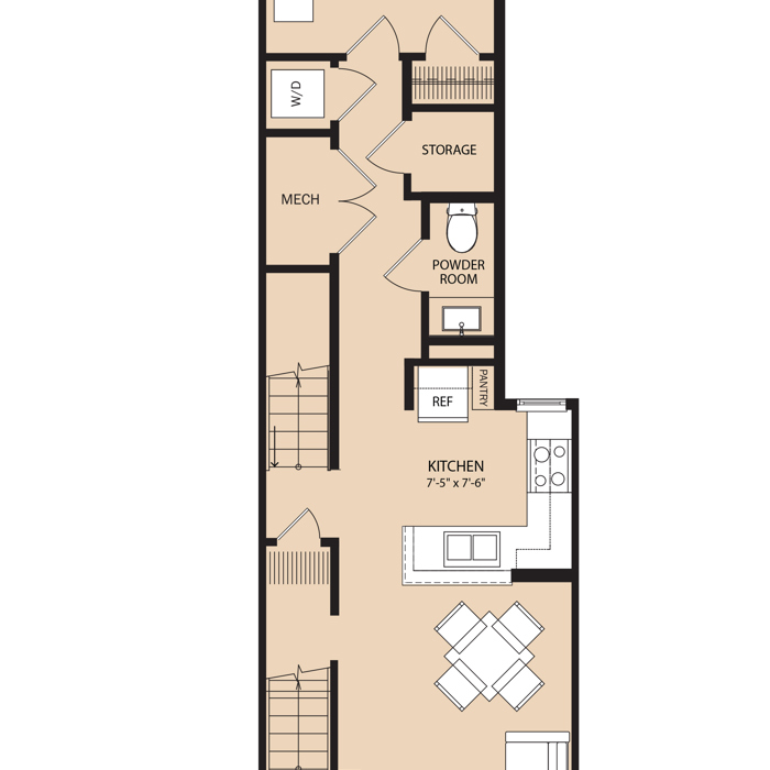 The Brownstones 3026 1st Floor